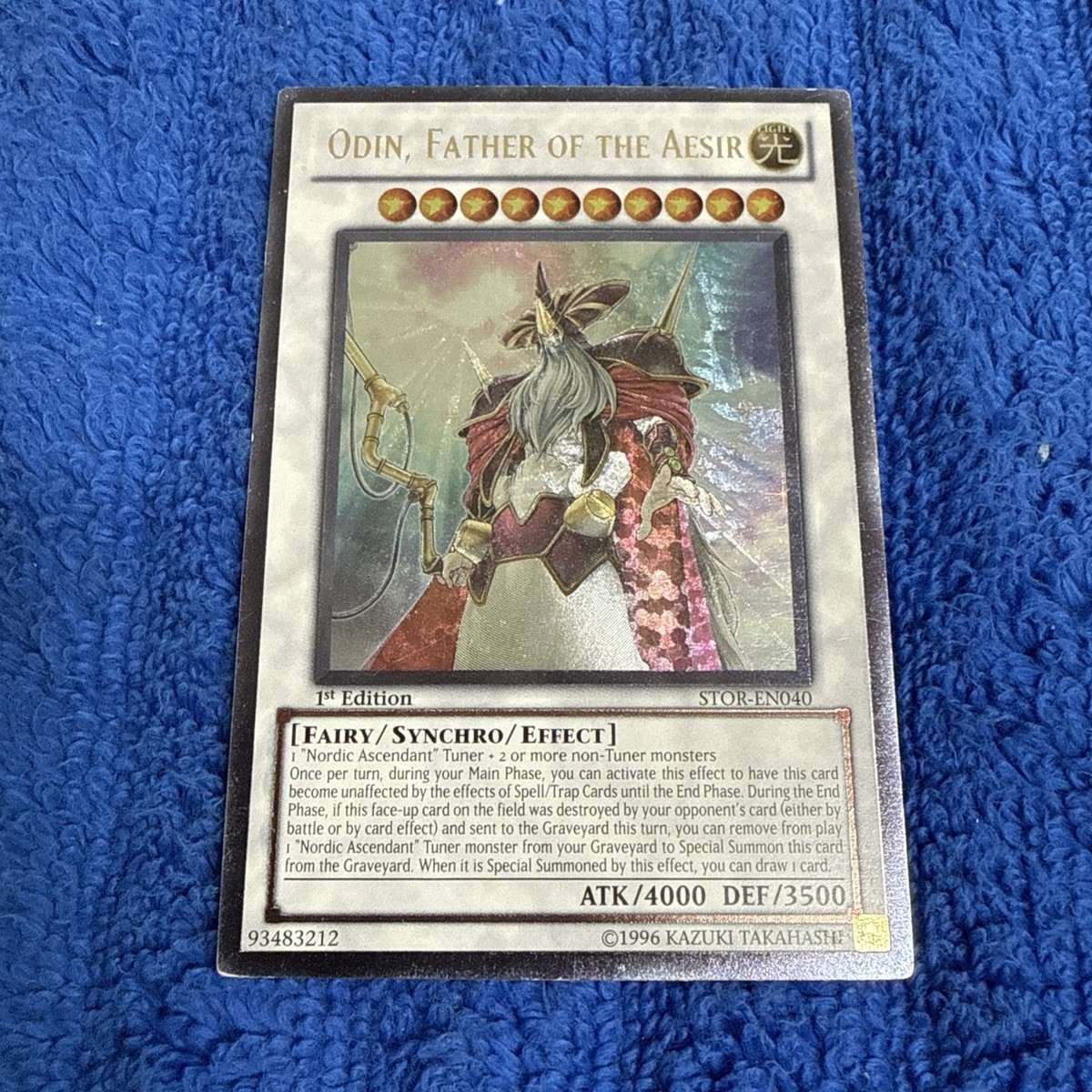 odin yugioh card Amazon.com: Yu-Gi-Oh! - Odin, Father of The Aesir (STOR-EN040) - Storm of  Ragnarok - 1st Edition