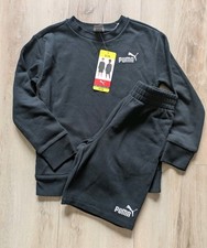 NWT Puma Boys 2-Piece LS Sweater  Short Set W/Pockets Kids Youth Small