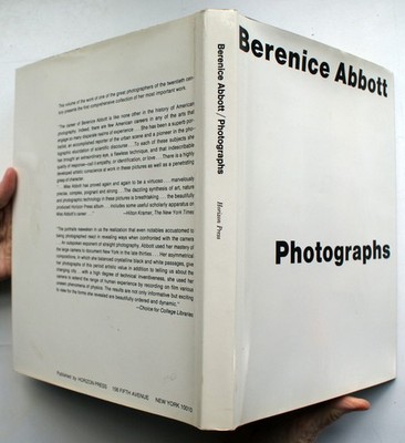 BERENICE ABBOTT PHOTOGRAPHS  1st Edition 1st Printing Horizon Press 1970 [321]