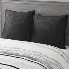 INK IVY 100 Cotton Single Euro Sham - European Square Decorative Pillow Cover,