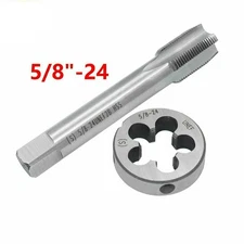 New High Quality HSS 5/8"-24 UNEF Right Hand Thread Tap and Die Set (5/8x24) US