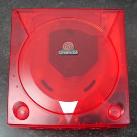 SEGA Dreamcast VA1 Console Translucent Red Shell USB-PD Power Supply MOD NTSC-J