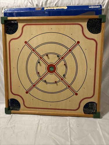 Vintage Carrom Wooden Game Board Table Set Model 108 USA Backgammon Checkers - Picture 8 of 12