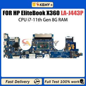 For HP Elitebook X360 1030 G8 1040-G8 LA-J443P Notebook Motherboard i3 i5 i7 CPU