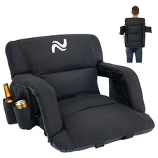 Barbella Stadium Seats with Back Support: 4.7" Thick Cushion 6 Adjustable Angle