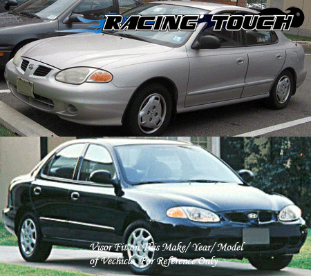 Rain Guards Sun Visor 4pc For 96 97 98 99 00 1996-2000 Hyundai Elantra All Model - Bild 7 von 7