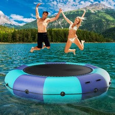 Inflatable Water Trampoline for Lake, 6FT/10FT/12FT/15FT Recreational Floatin...