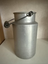 Alte Alu Milchkanne ohne Deckel mit Haltebügel