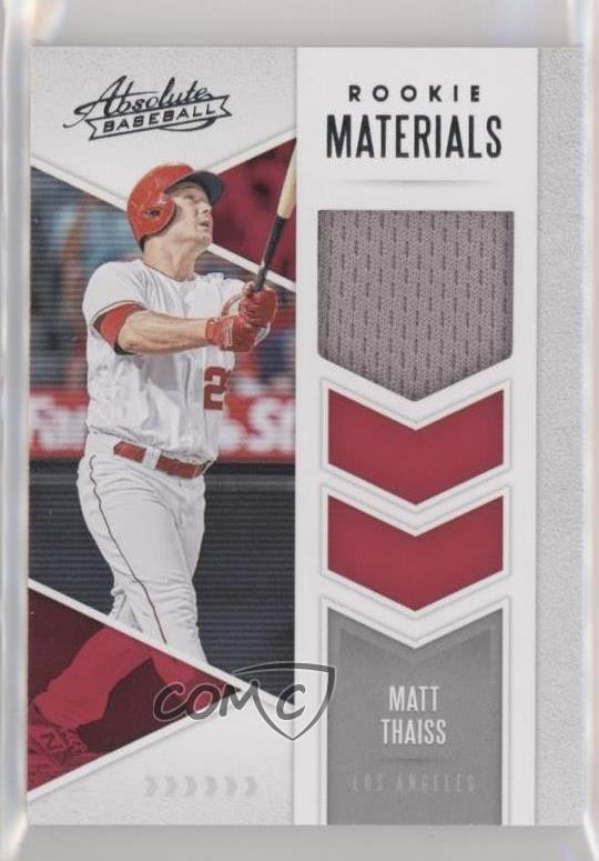 Matt Thaiss #ARM-MT 2020 Panini Absolute Baseball Rookie Materials