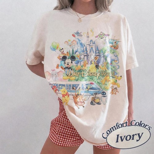 Vintage 90’s Retro Walt Disney World Shirt, Disney World Magic Kingdom Shirt