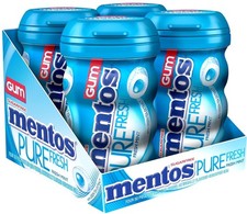 Mentos Pure Fresh Sugar-Free Chewing Gum with Xylitol, Fresh Mint 4 50 tabs