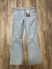 Levi's Bootcut Jeans Blue Stretch Button Pockets Girl's 10 Reg Adjustable Waist