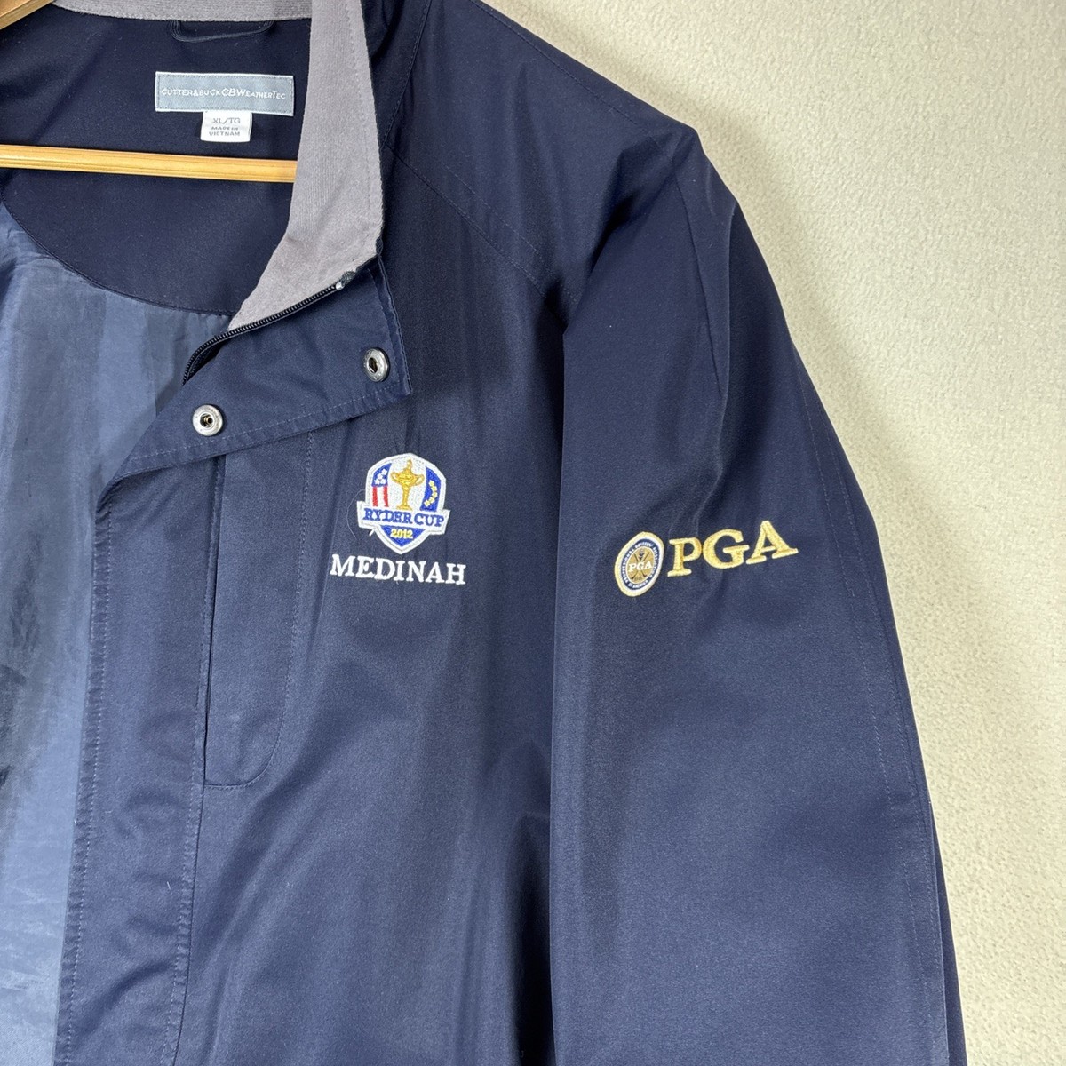 Cutter & Buck WeatherTec PGA RYDER CUP Golf Jacket Medinah 2012