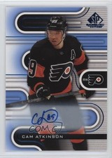 2022-23 Upper Deck SP Game Used Blue Auto Cam Atkinson #28 Auto 11e1