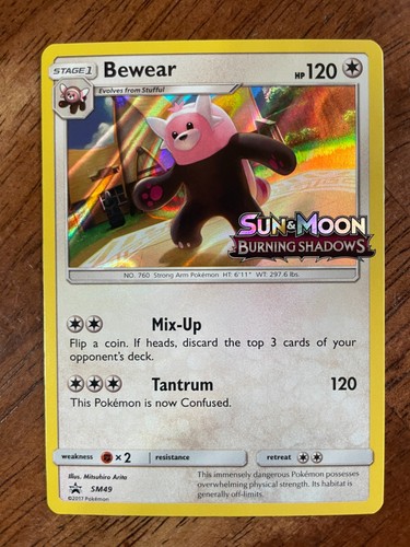 Pokemon Bewear Rare Holo SM49 (Prerelease) - SM Promos (SMP) NM