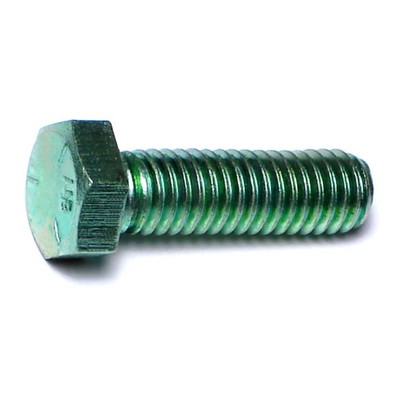 3/8''-16 x 1-1/4'' Green Rinsed Zinc Grade 5 Hex Cap Screws (217 pcs.)