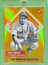 HOF Josh Gibson 2005 TOPPS PRISTINE The Negro Leagues   #127  Gold Refractor /65