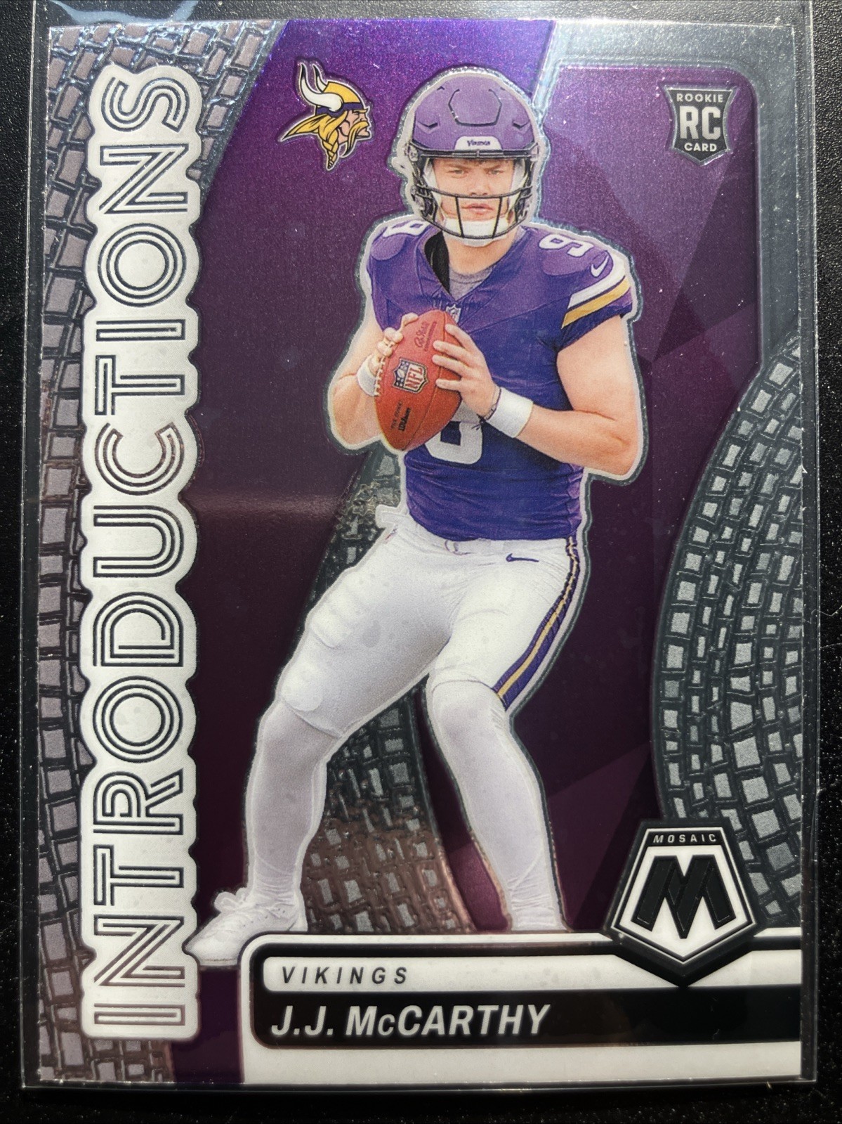 J.J. McCarthy 2024 Panini Mosaic Introductions RC #5
