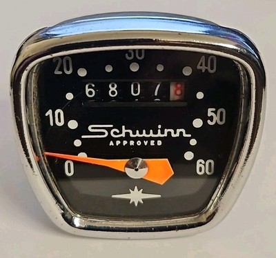 Vintage Schwinn Approved Bicycle Speedometer, Bike Odometer, Tested And Working