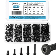 M4 X 8Mm 10Mm 12Mm 16Mm 20Mm Button Head Socket Cap Screws Bolts, 10.9 Grade All