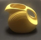 Vintage HLC Fiestaware Daffodil Large Disc Pitcher - Retired - 7 1/4”