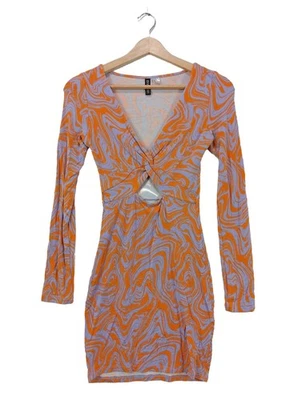 H&M DIVIDED Robe à manches longues Dames Robe T EU 34 orange clair-bleu - Photo 1/4