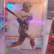 Topps 2021 Bowman's Best Sal Frelick Brewers #58 Refractor Rookie Card. rookie card picture