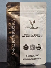 VitalHealth V-FortyFlora 60 Capsules with 500 mg - New! Vital Health! Exp 2/2027