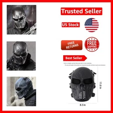 Shock-Absorbing PVC Skeleton Mask - Perfect for Thrilling Parties and Activities