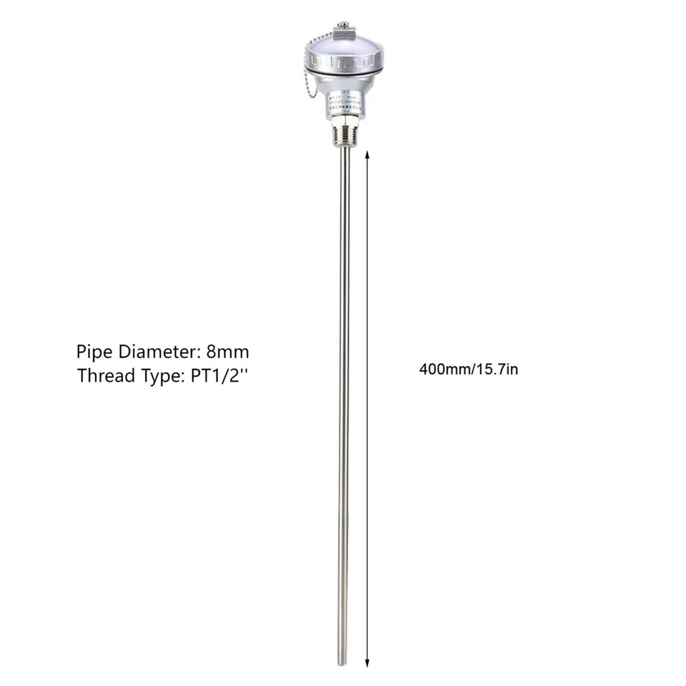 1/2 NPT Thread Thermocouple Terminal Head PT100 Temperature Sensor Probe - Image 4 of 4