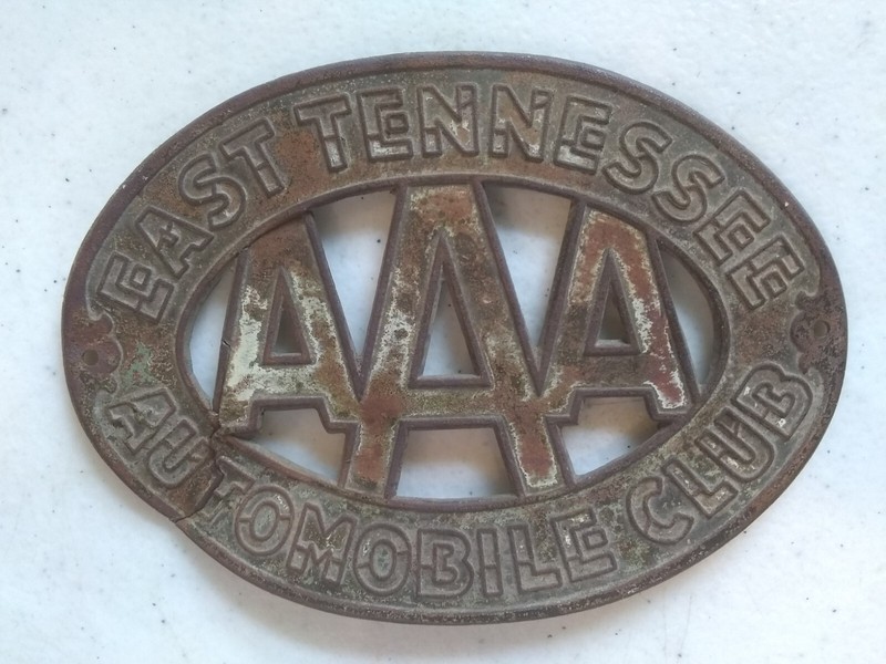 INCREDIBLY RARE !!!!  Vintage AAA Automobile Club..East Tennessee.