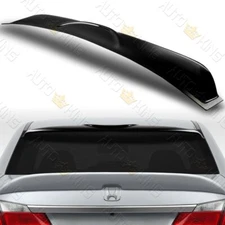 FIT 13-17 HONDA ACCORD 4DR BLACK ABS REAR WINDOW ROOF VISOR SPOILER WING