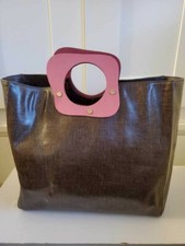 Kate Spade Tote "New Without Tag" Brown with Pink Handle