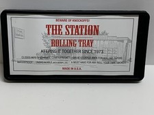 THE STATION ROLLING TRAY - BLACK - MADE IN USA - STORAGE BOX - 3 Compartments