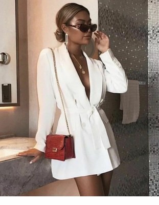 blazer belt dress