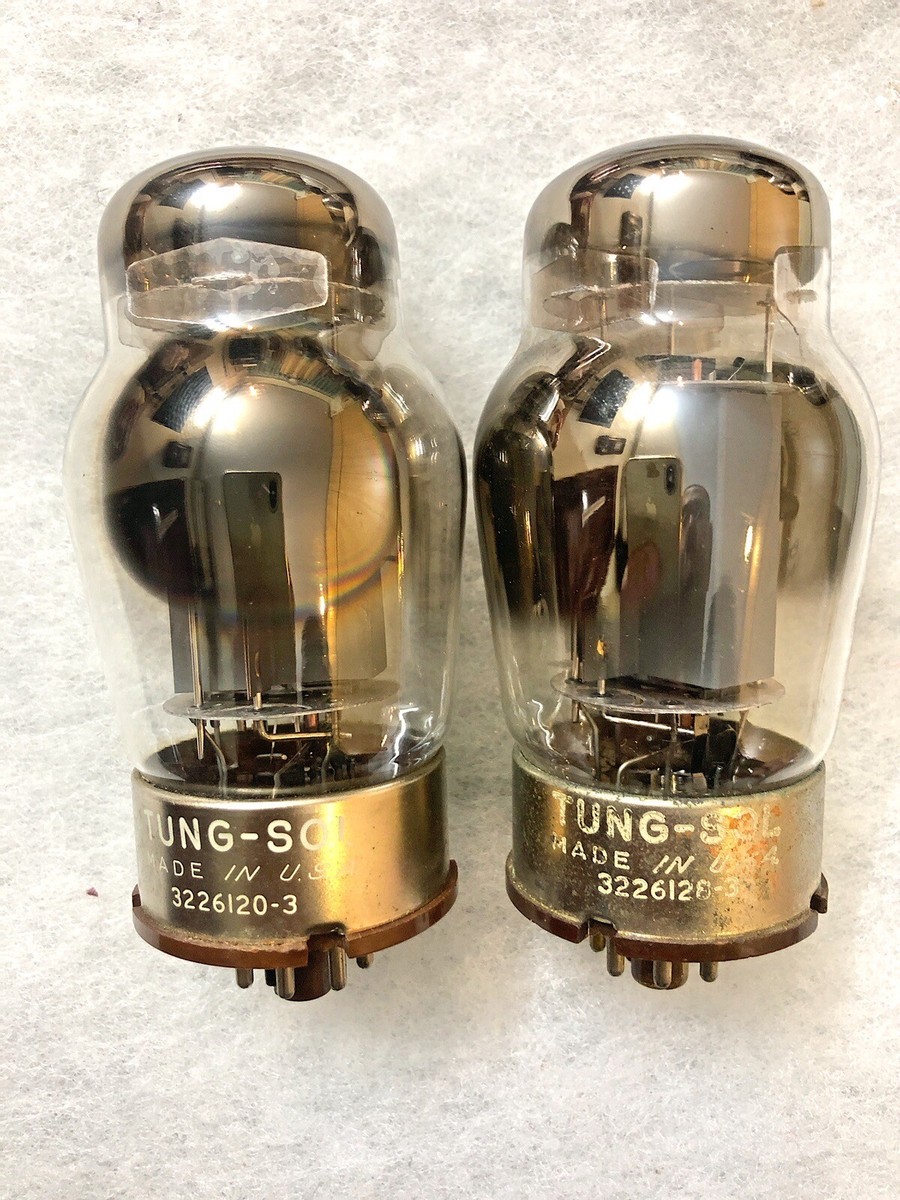 Tungsol 6550 KT88 Solid Grey Plate OOO getter NOS Pair From