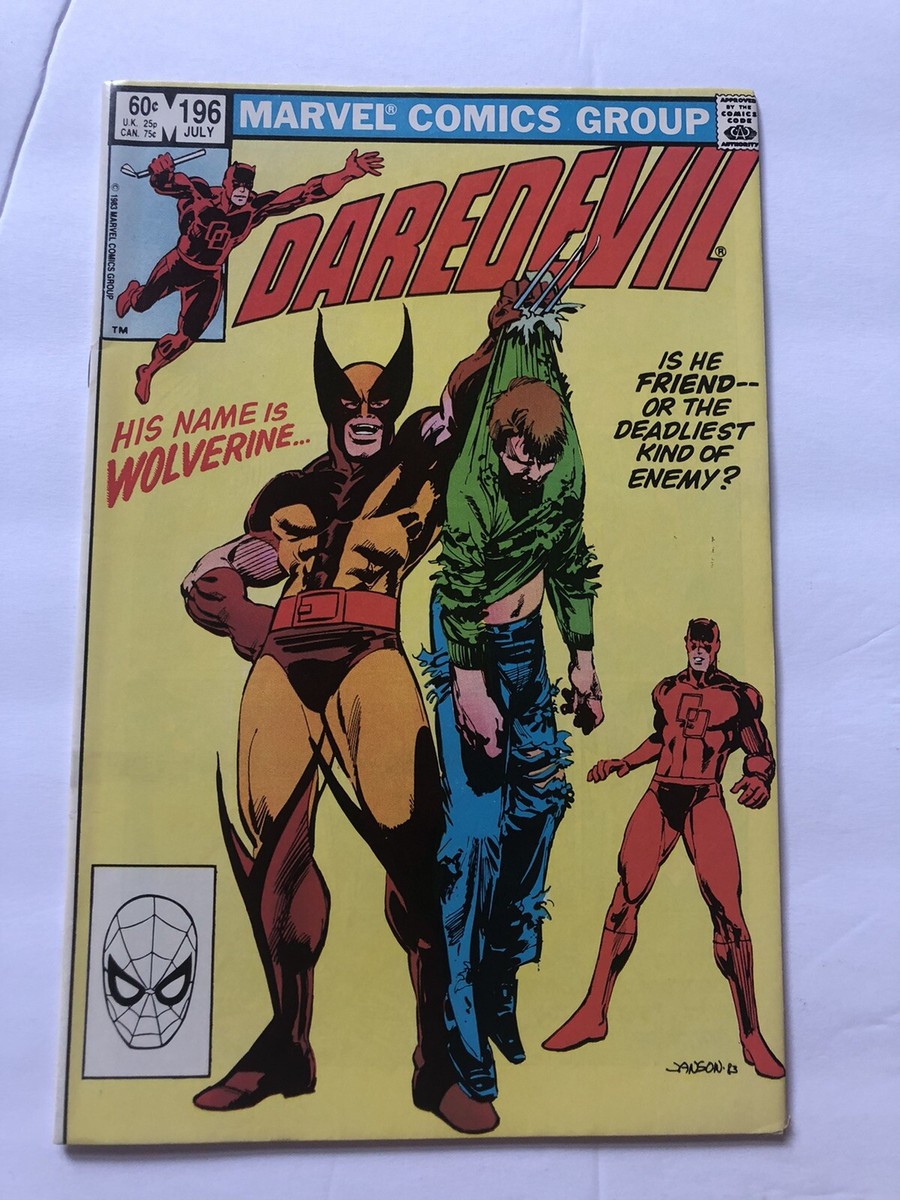 アメコミ　マーベル　Daredevil 196 1983 Wolverine Daredevil 196 Vf 1st Meeting Wolverine - 1st Appearance Lord