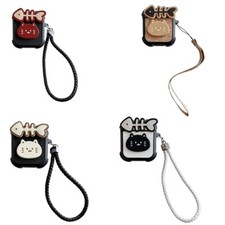 Boosting Headphone case with heart charm and down-jacket design for AirPods1/2