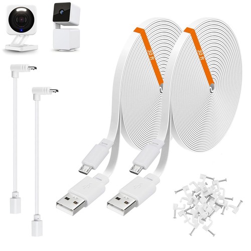 Wyze Camera Cord Xsdtech 32-Foot(10M) Power Extension Cable