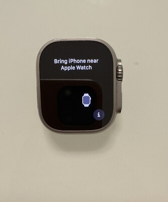 Apple Watch Ultra 1 Titangehäuse 49mm Ocean Armband - Weiß, Einheitsgröße