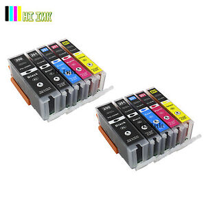 10PC PGI-250XL CLI-251XL Ink For Canon Pixma MG5420 MG5520 MG6320 MX722