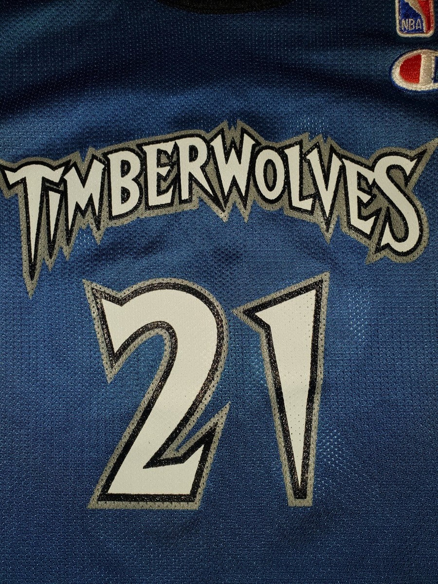 Champion Kevin Garnett 97 MINNESOTA TIMBERWOLVES Youth NBA Team