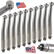 10 PCS Dental High Speed Handpiece Push Button Turbine 4 Hole NSK Pana Max Style