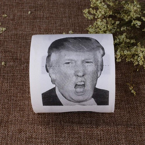 Humorvolles Toilettenpapier Kreativ Lustig Donald Trump Bedruckt Toilettenpapier Reinholz - Bild 8 von 14