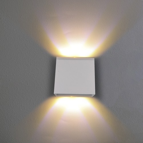 Modern LED Wall Lighting Up Down Cube Bedroom Sconce Lamp Fixture Indoor Outdoor - Picture 11 of 32