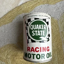 QUAKER STATE RACING MOTOR OIL 1 QUART CAN FULL NEW OLD STOCK