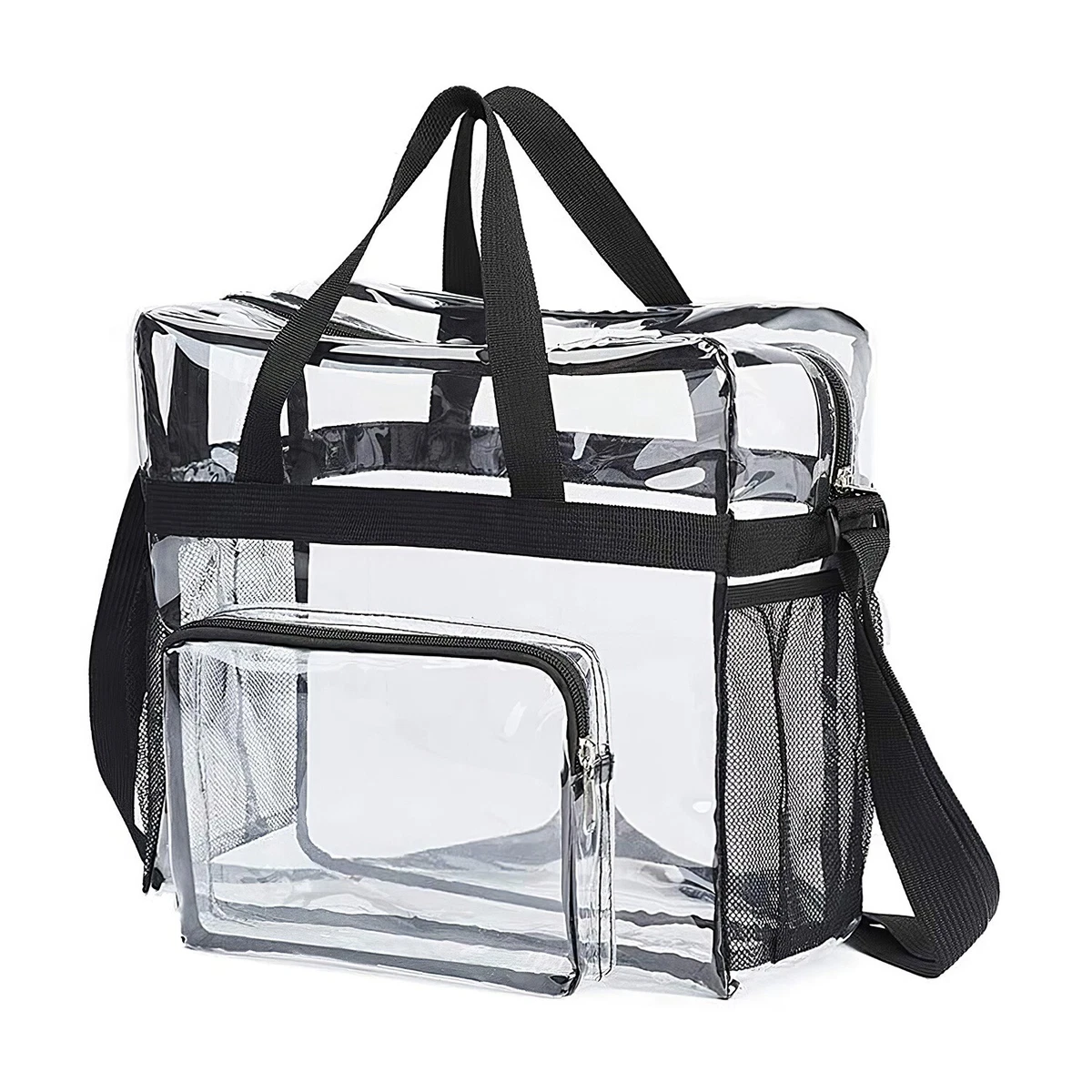 Large Clear Lunch Bag Heavy Duty Clear Lunch Box with Adjustable