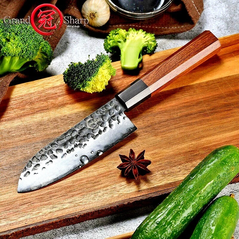 Grandsharp Handmade Kitchen Knives Japanese Steel Chef's Knife Forged –  grandsharp-knives