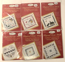 Vtg CHRISTMAS Victoria Sampler Beyond Cross Stitch LEARNING COLLECTION 6 Kits