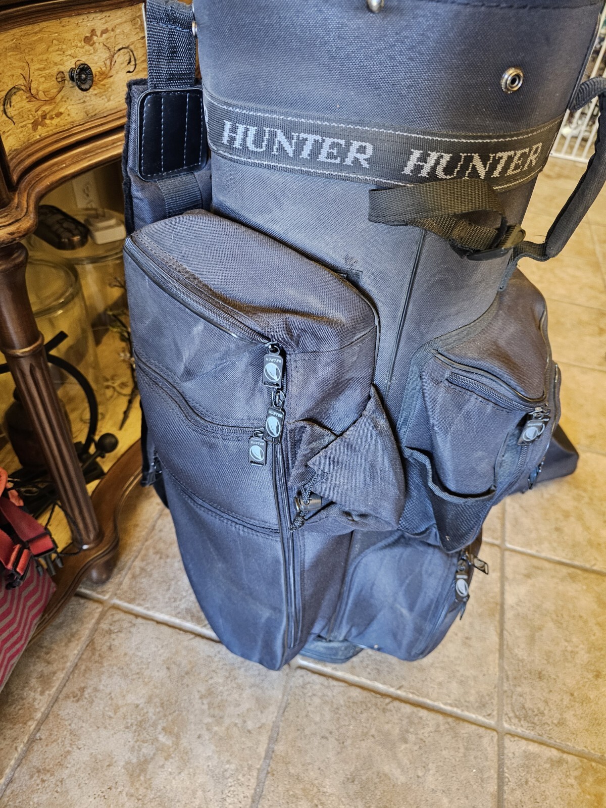 Hunter Golf BAG 13 Way Cart Carry Golf Bag with Rain Cover and Strap 11
